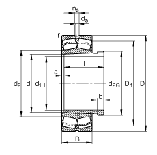 {(dio)ĝLS 22311-E1-K-T41A + AHX2311, (j) DIN 635-2 (bio)(zhn)Ҫߴ, F׺ж