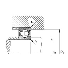 S 6316-2Z, (j) DIN 625-1 ˜ʵҪߴ, ɂ(c)g϶ܷ